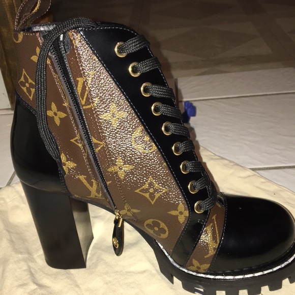 louis vuitton high heel boots